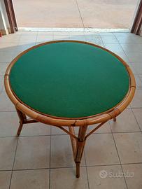 tavolo in bambù con piano reversibile 