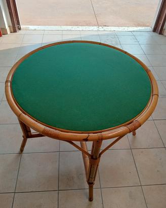 tavolo in bambù con piano reversibile 