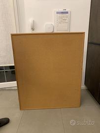 Lavagna grande in sughero e legno da appendere