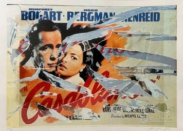 Mimmo Rotella, Casablanca Sericollage 100x70