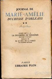 Journal de Marie-Amélie de Bourbon