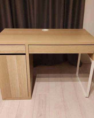 Scrivania IKEA MICKE 105x50  Rovere Smontata