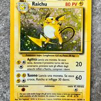 Carta Pokemon Raichu Holo Ita, Set Base 14/102
