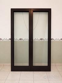 Porta in alluminio con doppio vetro