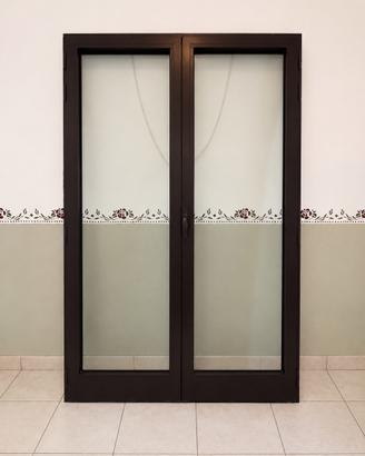 Porta in alluminio con doppio vetro