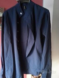 Camicia Blu o Nera taglio laterale Tg S - NUOVA