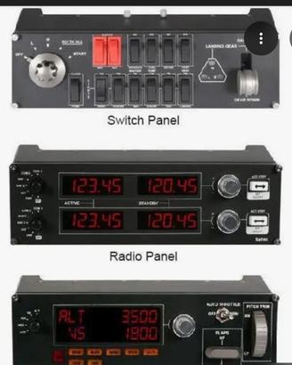 saitek Logitech multi panel Radio Flight 