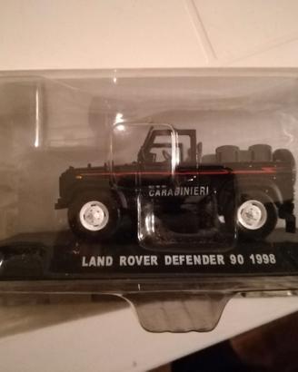 modellino land rover defender blu carabinieri