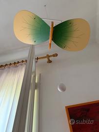 Animale in legno (farfalla e ape) da arredo