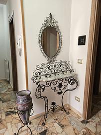 Mobile ingresso in ferro battuto