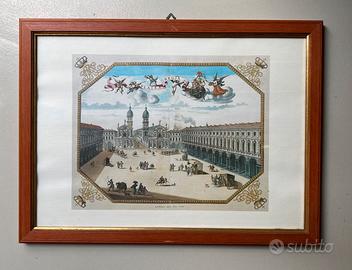 Stampa Torino cornice legno