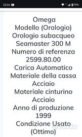 omega Speed master crono 