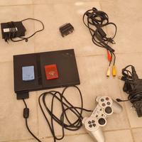 playstation 2 con videogiochi 