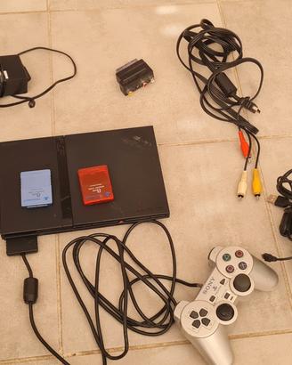 playstation 2 con videogiochi 