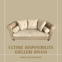 Divano 3 posti in ecopelle e tessuto Broccato.