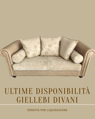 Divano 3 posti in ecopelle e tessuto Broccato.