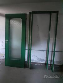 Porta a vetro con telaio