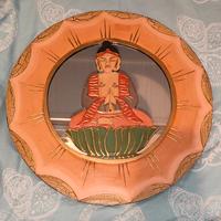 specchio con cornice in legno 