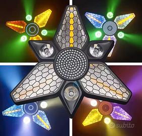 FARO LED COB ROTANTI 280 W RGBW EFFETTO FOGLIA