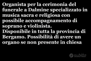 Organista funerale Dalmine