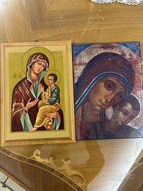 Madonna con bambino due quadri