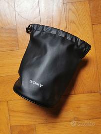 Sacca porta obiettivo Sony in pelle