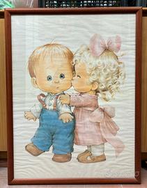 Quadro Vintage - Coppia di Bambini