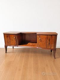 Consolle Art Déco, Radica di Noce, Anni '30/'40