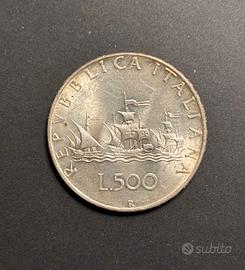 Lotto di 4 monete 500 lire argento 1958 - 1961