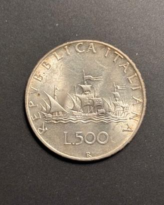 Lotto di 4 monete 500 lire argento 1958 - 1961