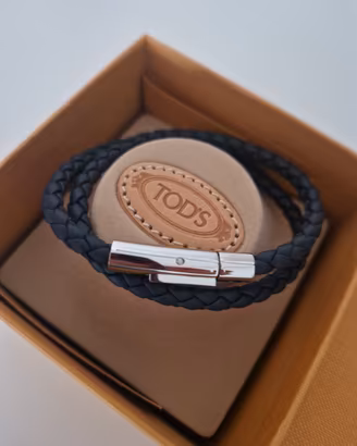 TOD'S Bracciale in pelle in colore blu