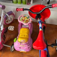 Bicicletta 10 poll bambino bambina moto macchina
