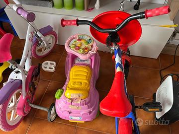 Bicicletta 10 poll bambino bambina moto macchina