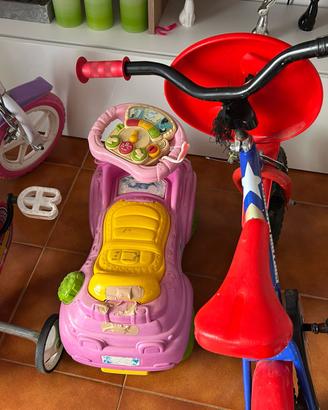Bicicletta 10 poll bambino bambina moto macchina