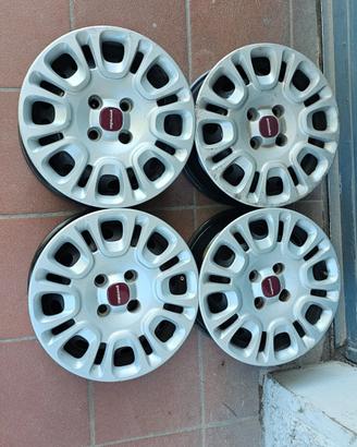 4 cerchi 14 originali Fiat 500 Panda