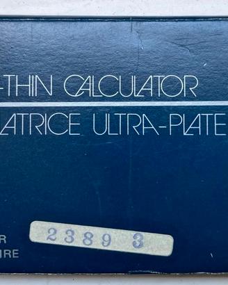 Calcolatrice ultrapiatta ad energia solare