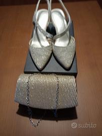 scarpe più borsetta da donna adoperata poco 