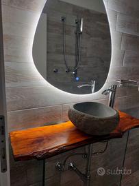 Bagno Arredo lavabo pietra Pennabilli