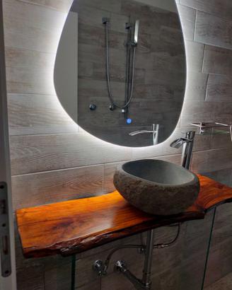 Bagno Arredo lavabo pietra Pennabilli