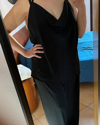 Completo in raso sartoria fatto a mano tg62/64IT