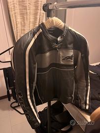Giubbotto pelle moto Alpinestars tg.48