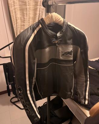 Giubbotto pelle moto Alpinestars tg.48