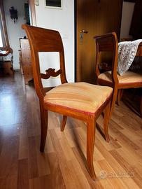 Sedia antica stile Biedermeier / Direttorio – XIX