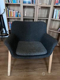Poltrona VEDBO Ikea grigio scuro