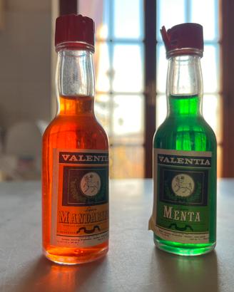 Liquori mignon valentia  Menta e Mandarino