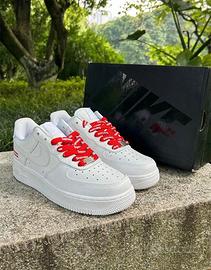 Nike Air Force 1 Supreme bianco T. 43