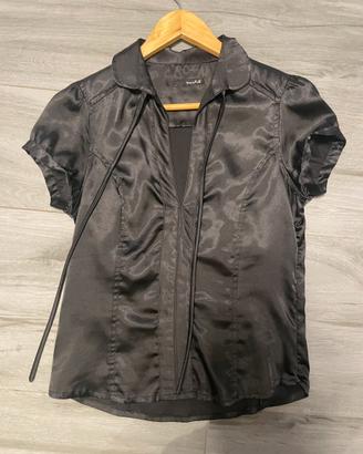 Camicia lucida nera Zara