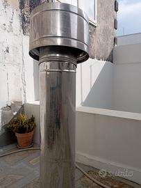 Canna fumaria con comignolo in acciaio inox