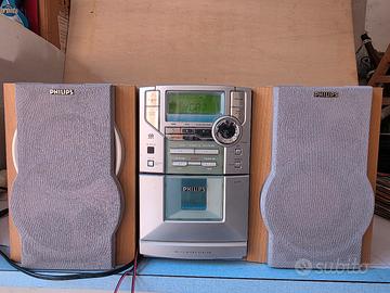 MINI STEREO  PHILIPS  RADIO CD TAPE
