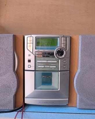 MINI STEREO  PHILIPS  RADIO CD TAPE